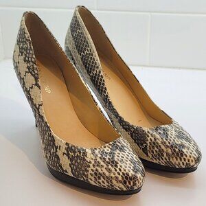 Size 12 Women's Ivanka Trump Snake Platform Stiletto Pumps Worn Once